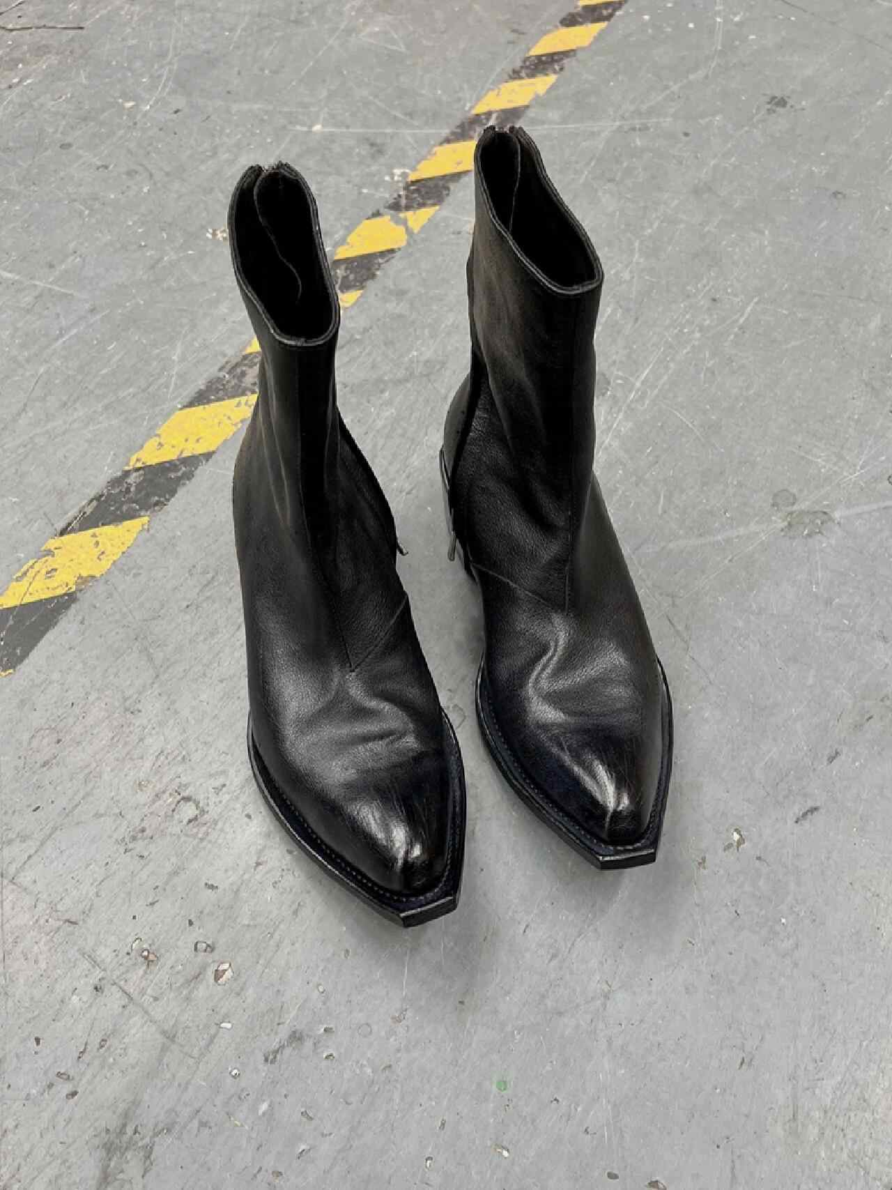 British Wizard Retro Spiral Oblique Zipper Martin Boots