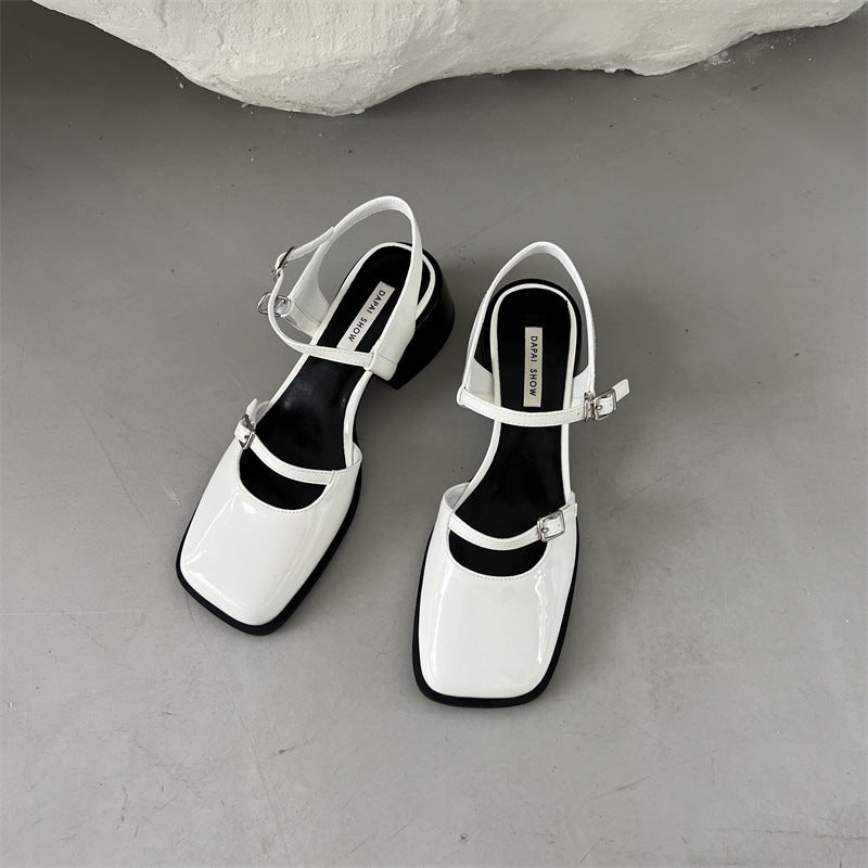 Women's French Thick Heels Fashion Sandals