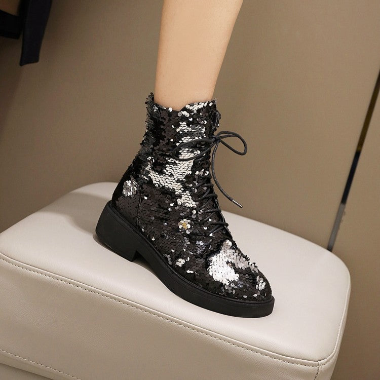 Women's Microfiber Leather With Low Heels