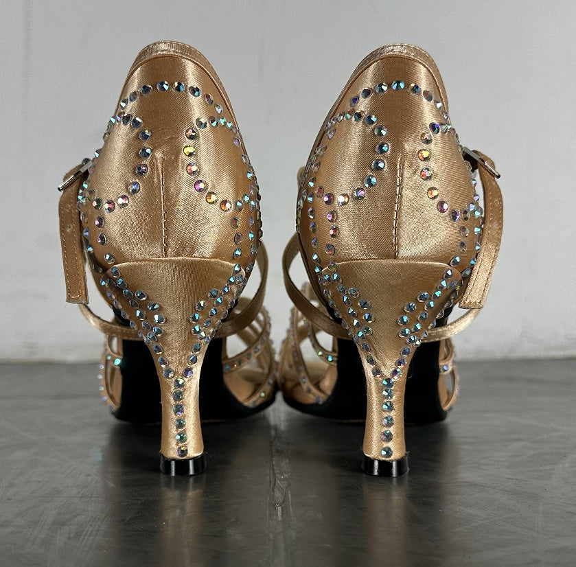 Diamond Latin Dance Shoes Women's High Heel Dancing Shoes