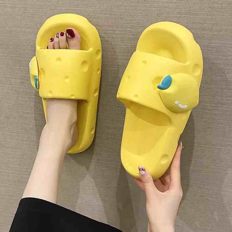 Cute Slip-on Slippers Women's Thick-soled Non-slip Sandals