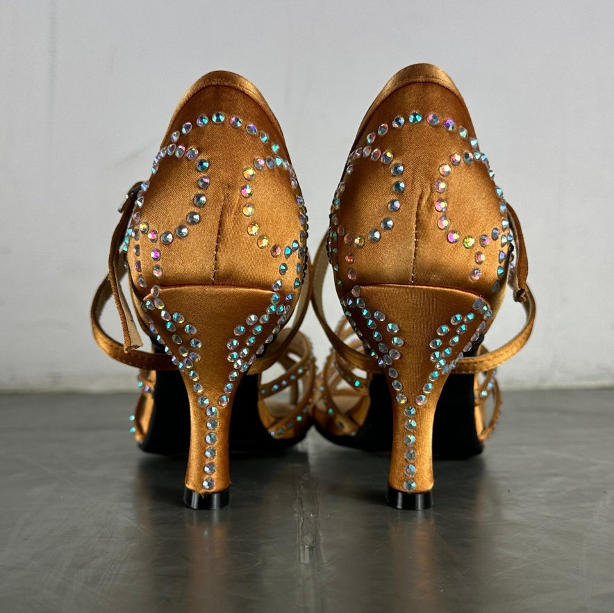 Diamond Latin Dance Shoes Women's High Heel Dancing Shoes