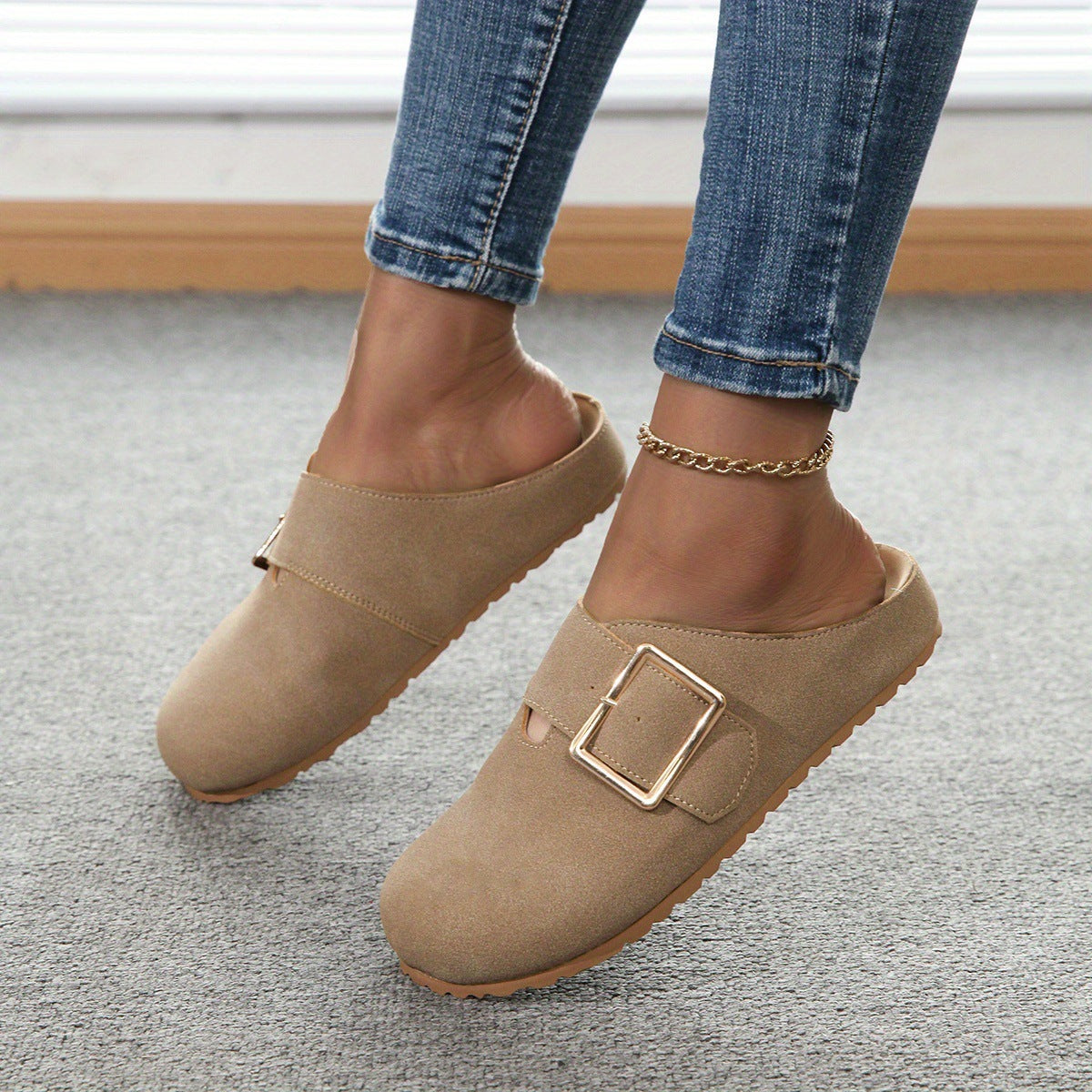 Women's Closed Toe Low Top Canvas Slippers