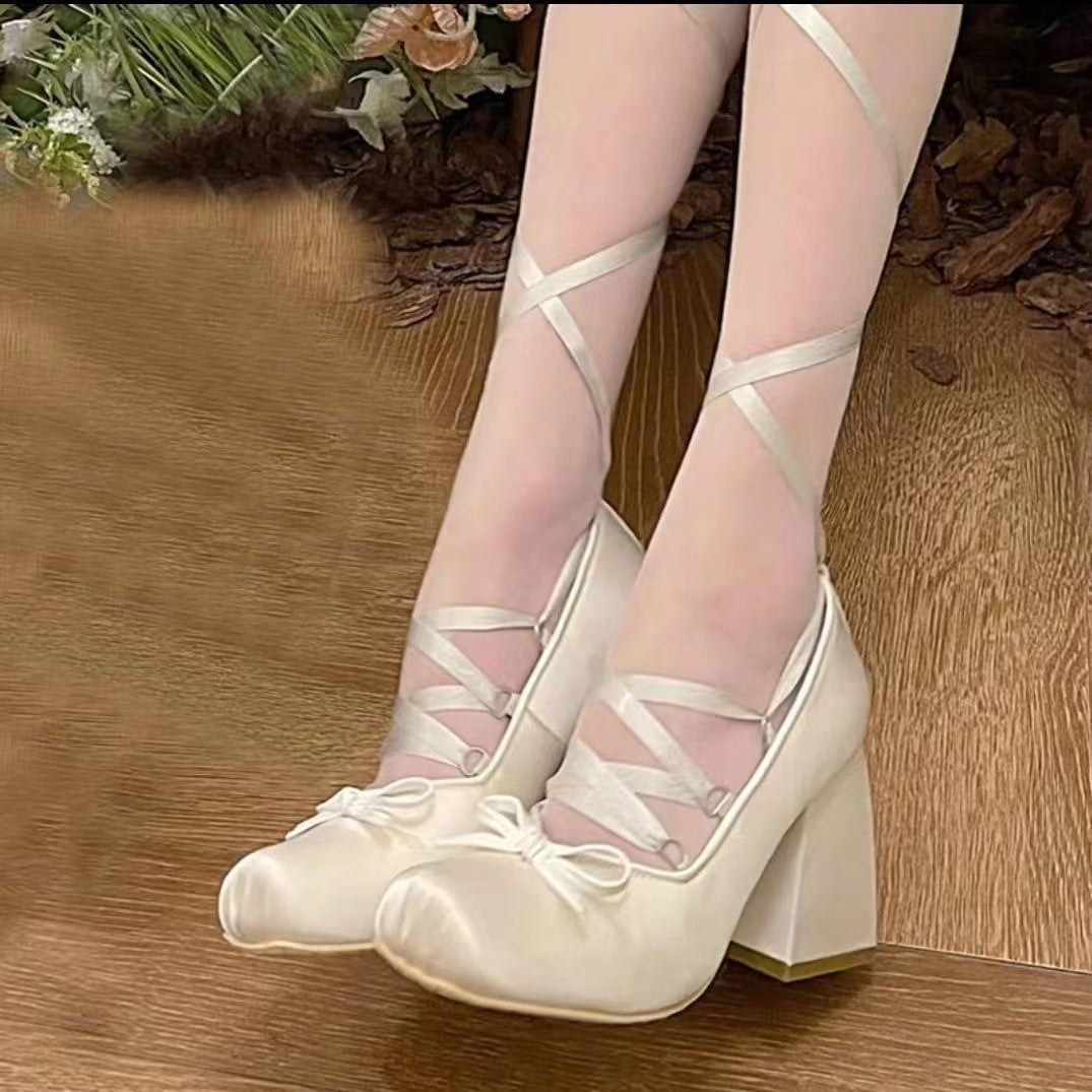 Women's Fashion Cross Strap High Heels