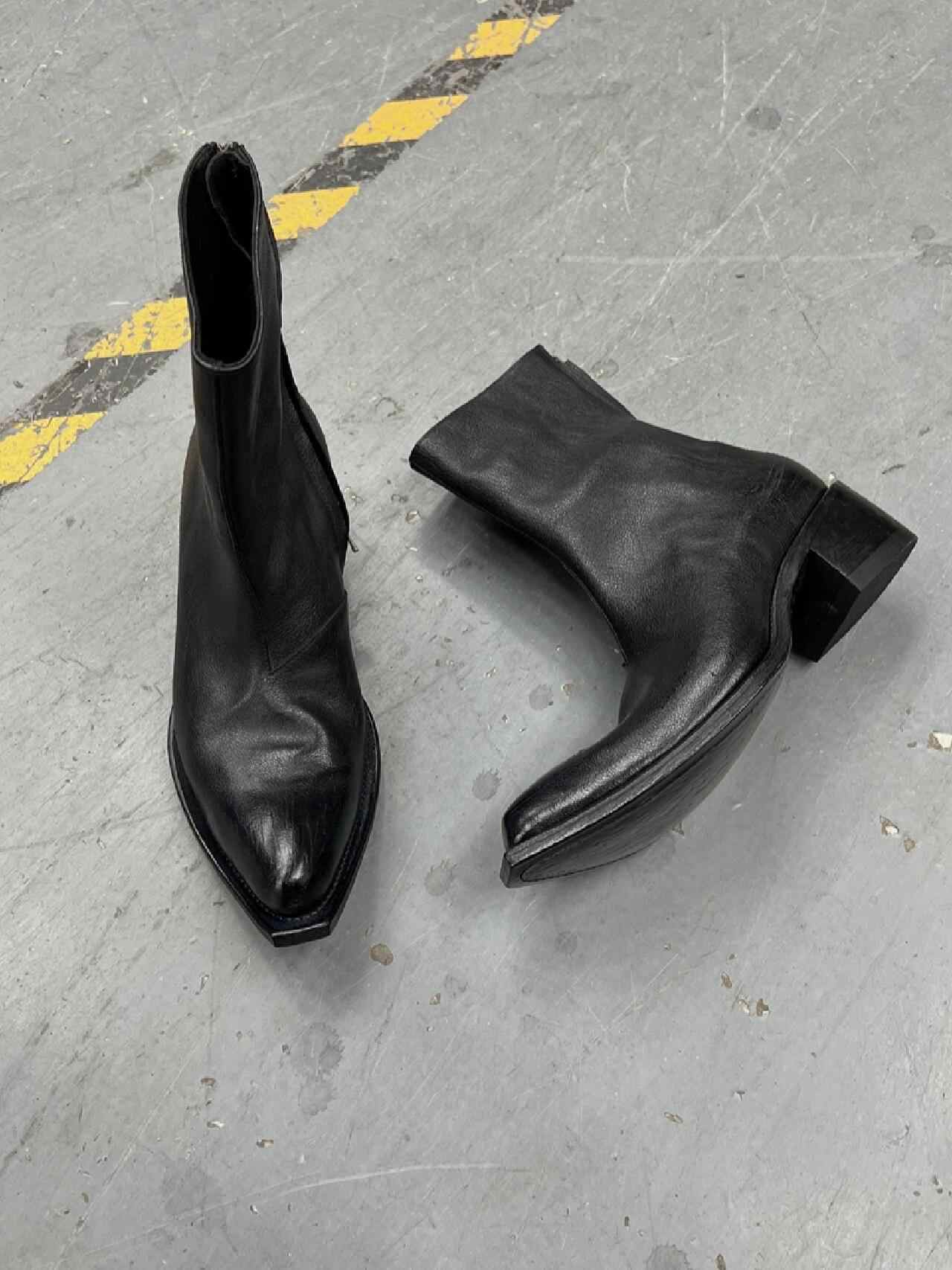 British Wizard Retro Spiral Oblique Zipper Martin Boots