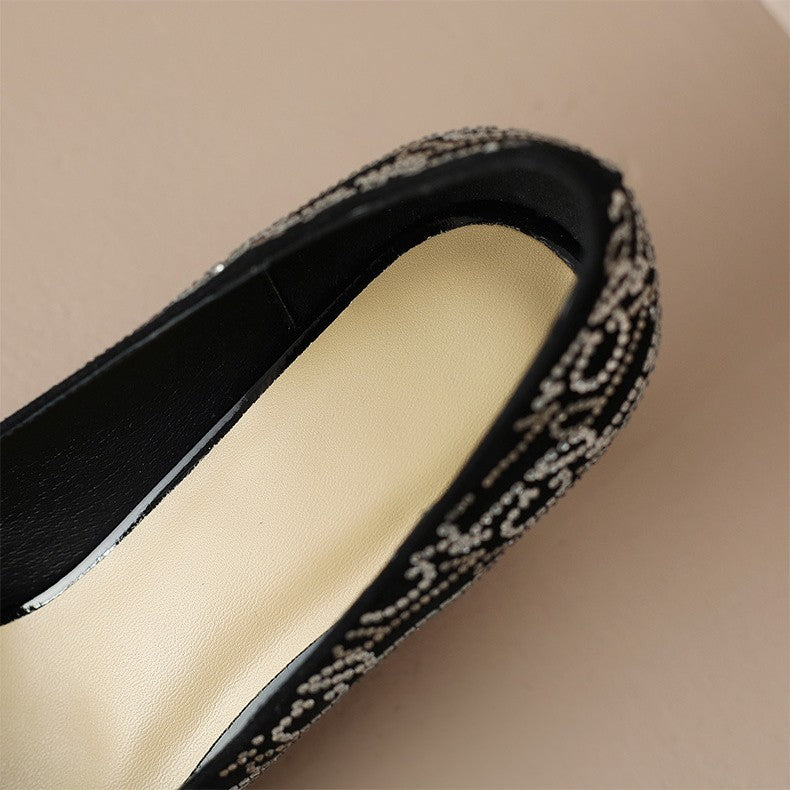 Fine Heel Pointed Shallow Mouth Four Seasons Single Shoes Female