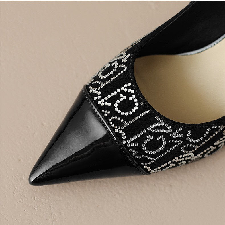 Fine Heel Pointed Shallow Mouth Four Seasons Single Shoes Female