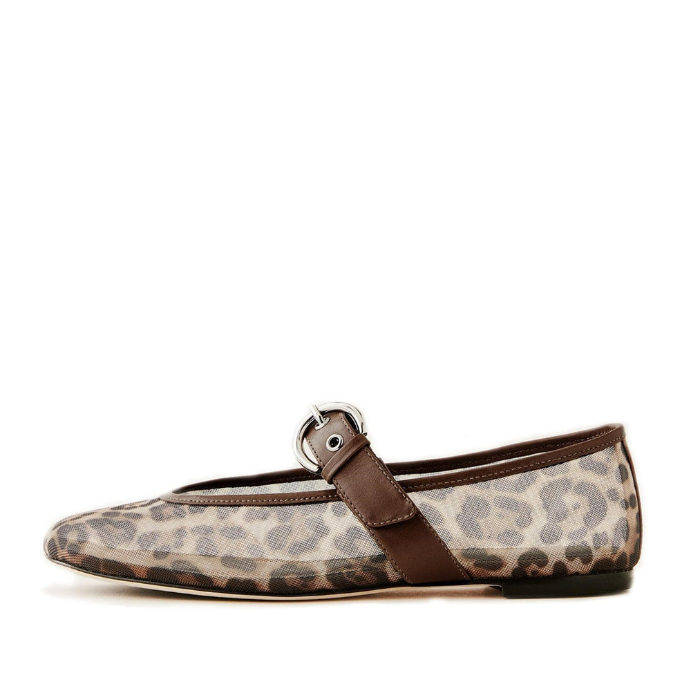 European And American Round Head Mesh Shoes With Flat Bottom