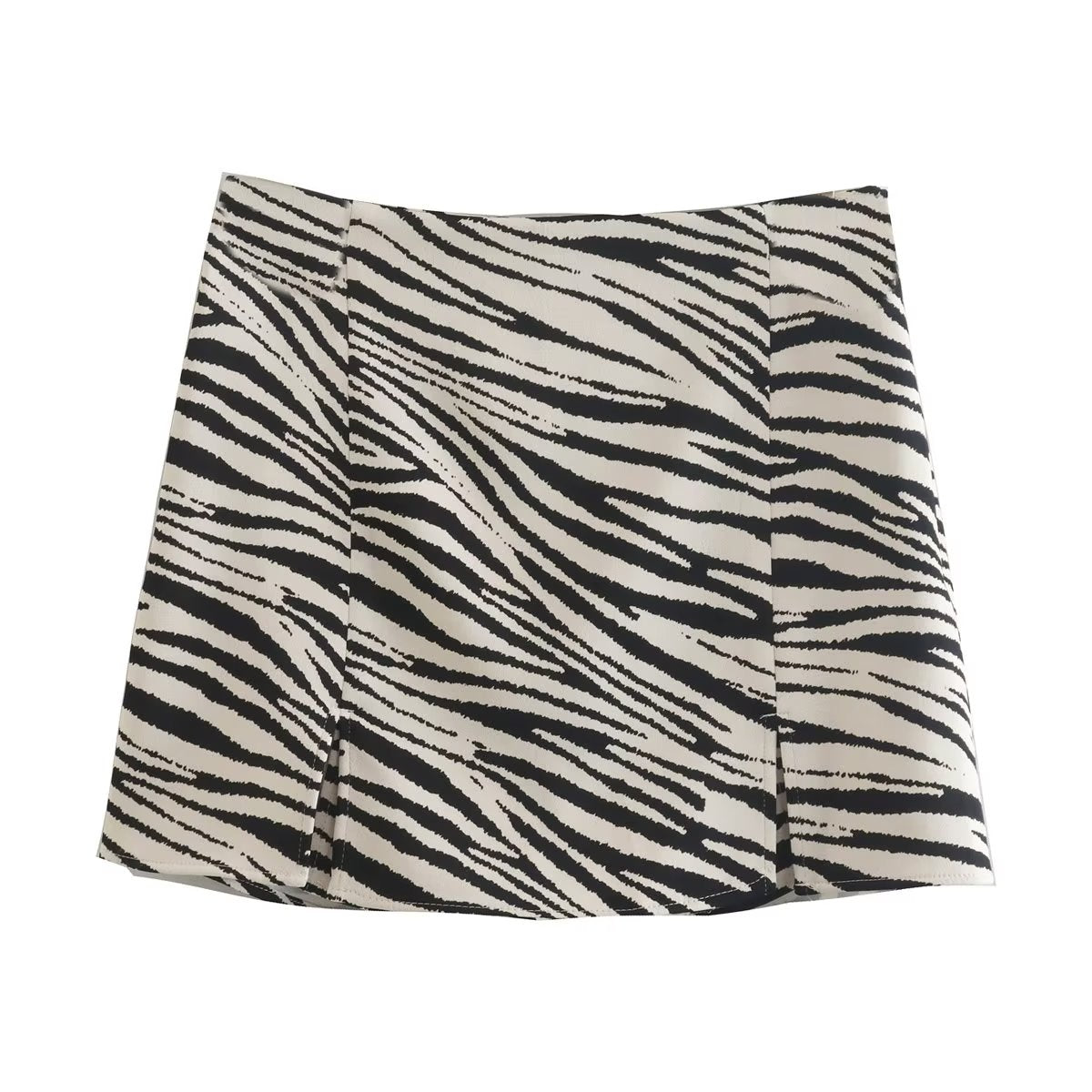 Autumn Three Color Slit Design Texture Culottes