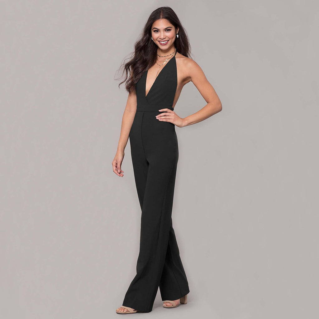 Backless Jumpsuit Spring Summer Women Clothing Strap Backless Jumpsuit Women Jumpsuit