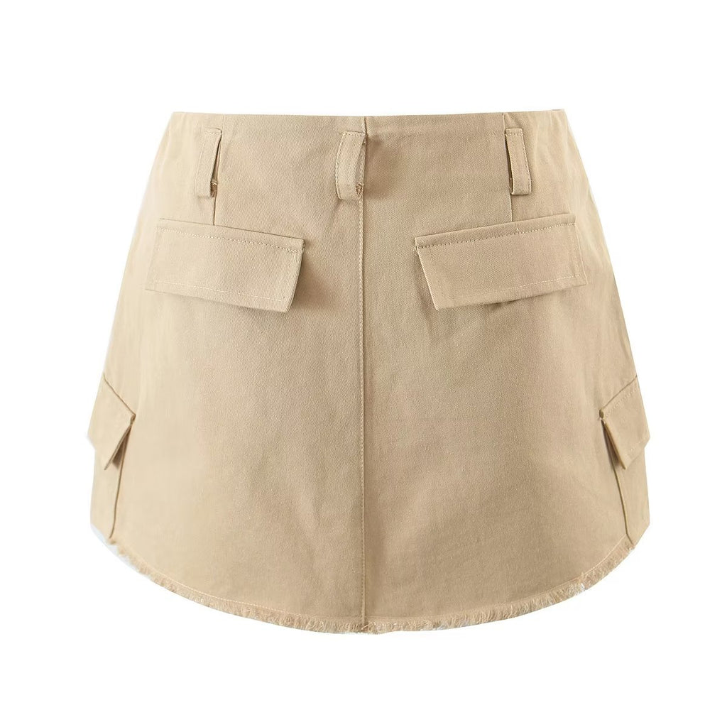 Falda de tubo ajustada, sexy, retro, antiexposición, de cintura alta, para mujer, ropa de trabajo, falda deshilachada