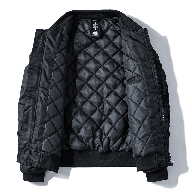 Black quilted