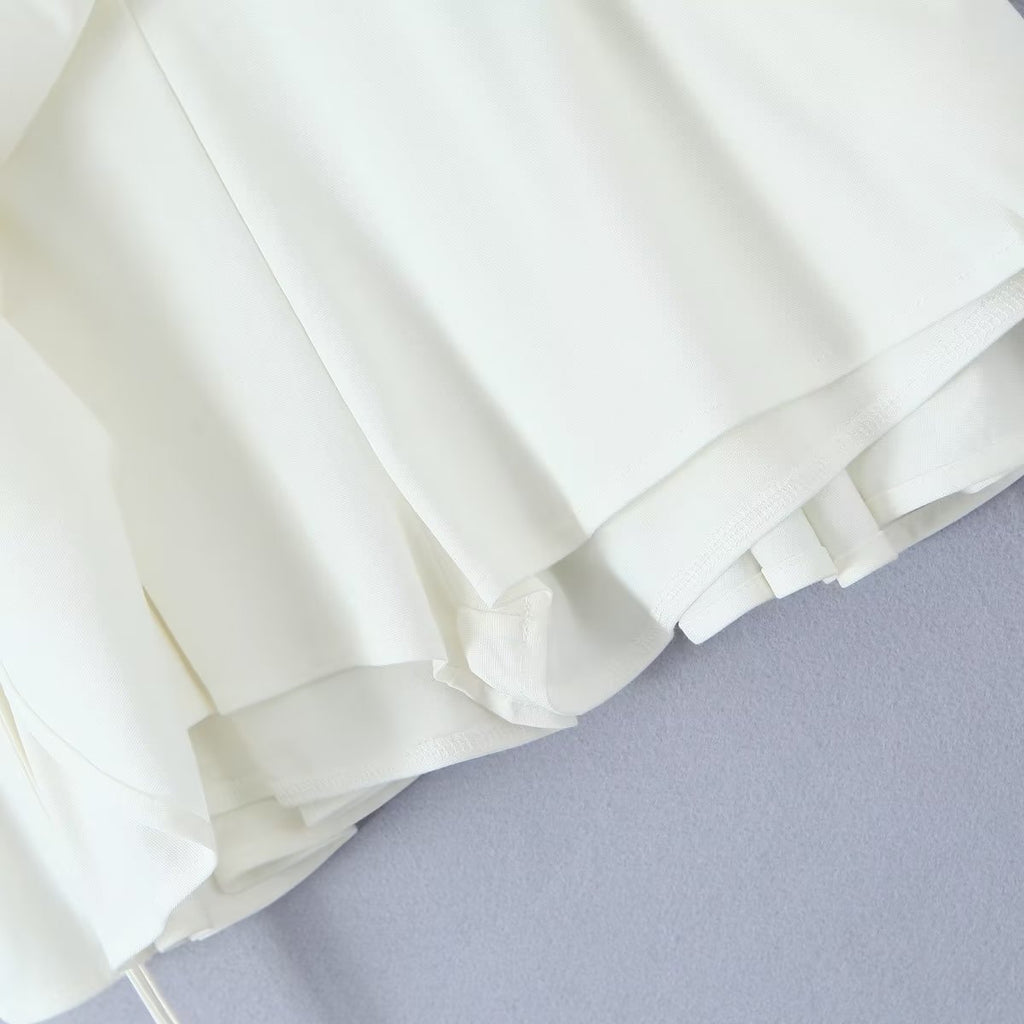 Falda plisada de cintura baja para mujer, con encaje, dulce y picante, de Niche Vitality