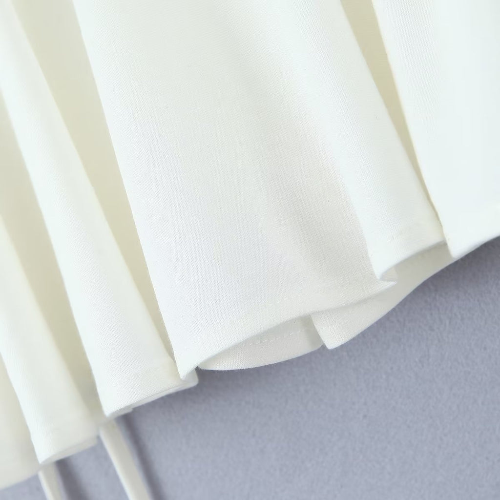 Falda plisada de cintura baja para mujer, con encaje, dulce y picante, de Niche Vitality