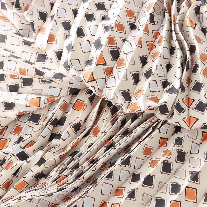 Summer Mesh Skirt Women Summer Pleated Skirt Large Swing Skirt Women Drape Printed Mid Length A line Skirt