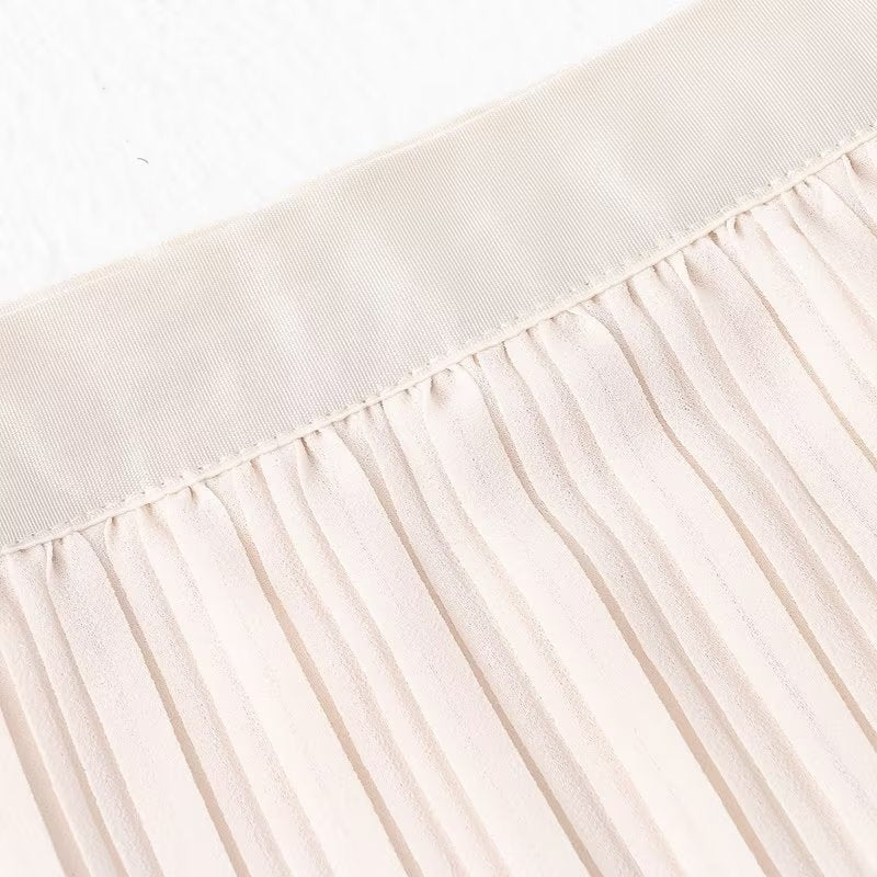 Spring Summer Wear Skirt Elastic Waist Korean A line Sheath Skirt Tulle Skirt Double Sided Wear Skirt