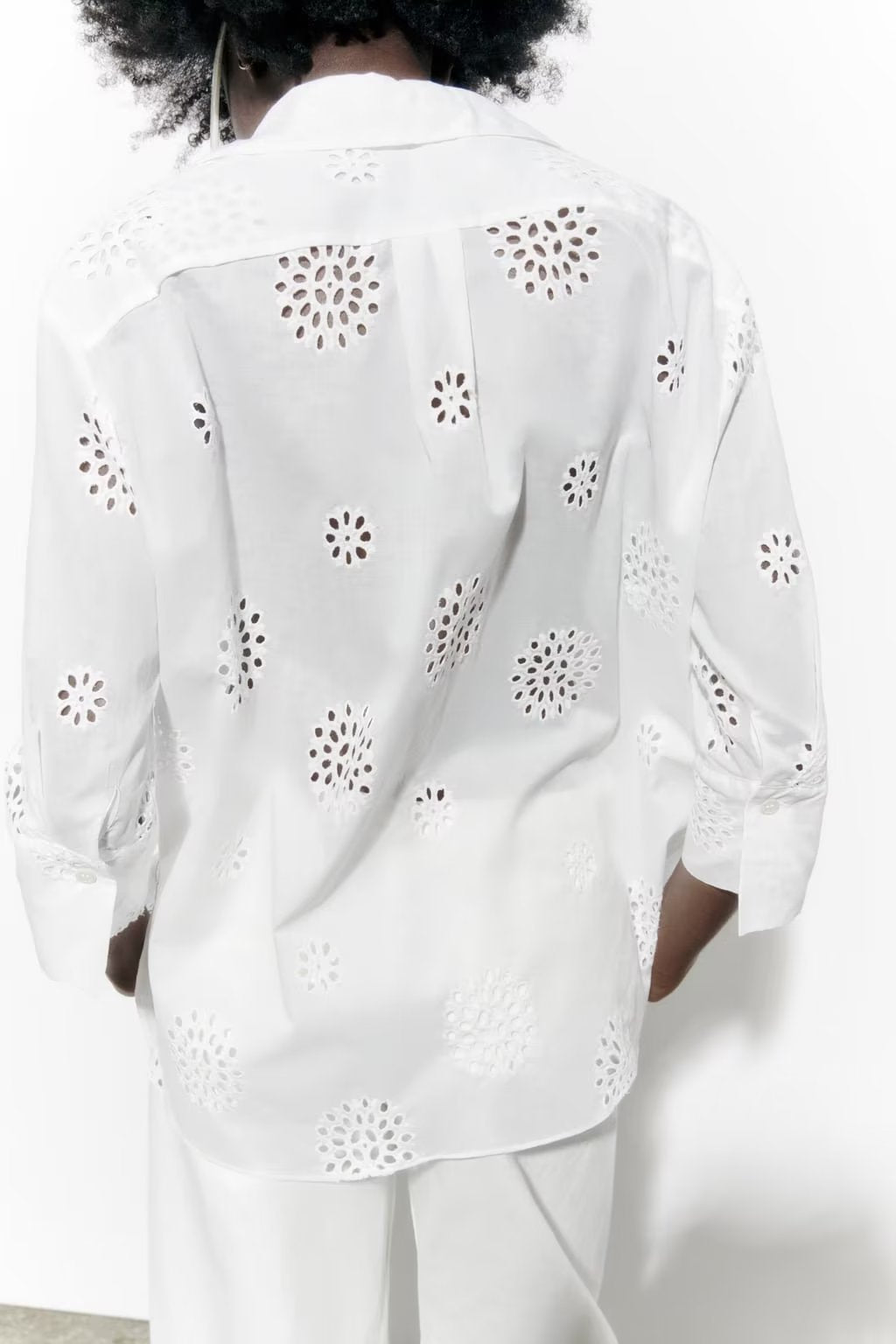 Summer Arrival Embroidered Solid Color Shirt Comfort Casual Women Korean Lazy Loose Top