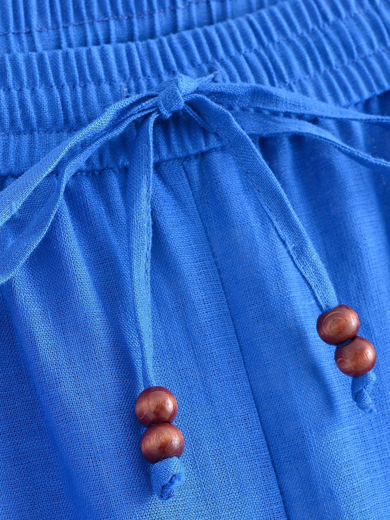 Spring Summer Women Straight Loose Casual Pants Stretch High Waist Linen Trousers