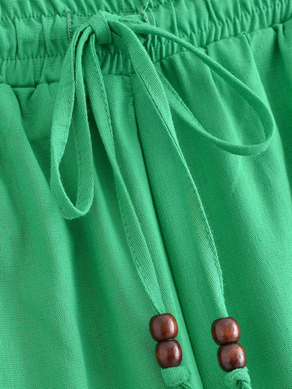 Spring Summer Women Straight Loose Casual Pants Stretch High Waist Linen Trousers