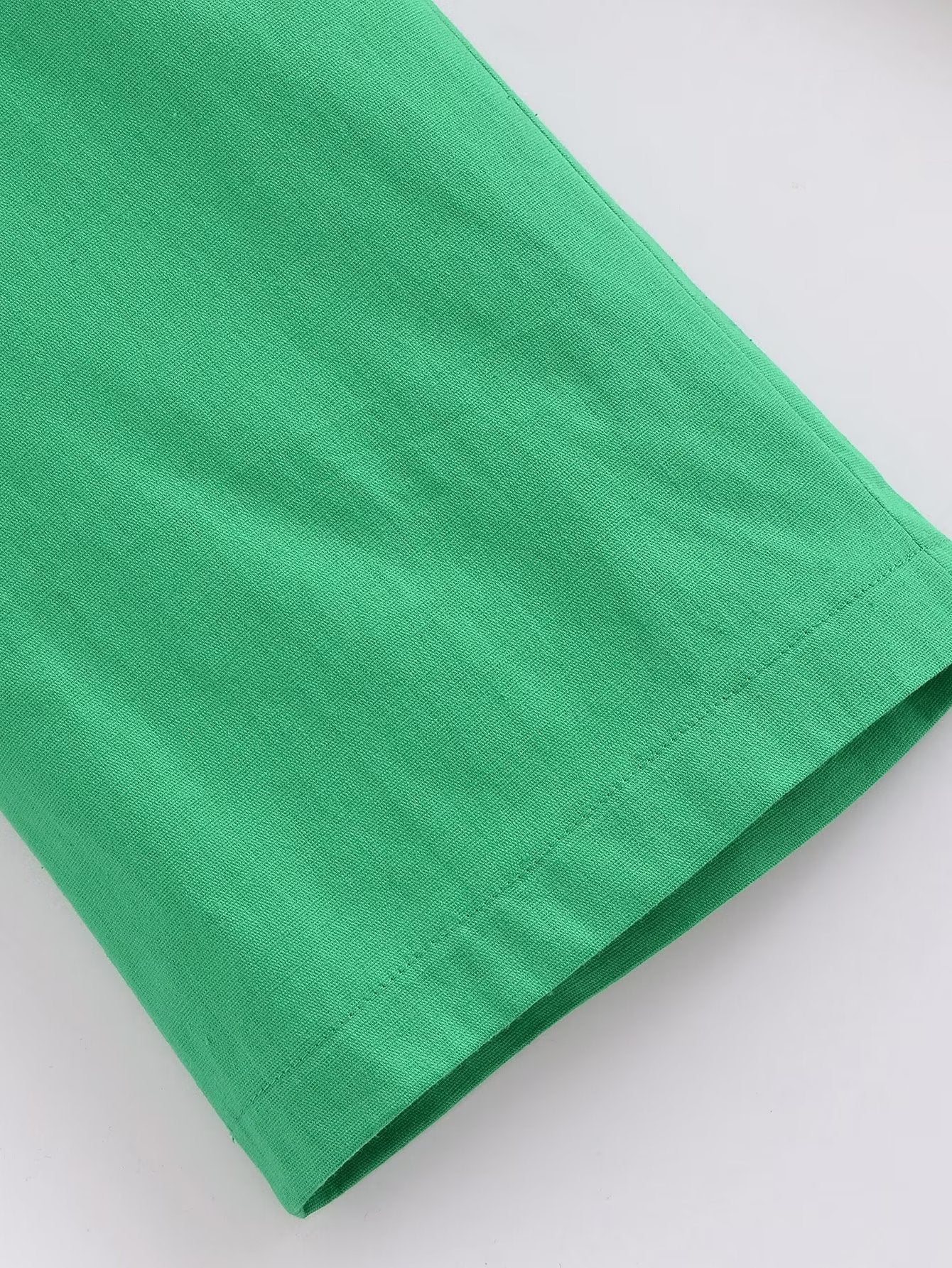 Spring Summer Women Straight Loose Casual Pants Stretch High Waist Linen Trousers