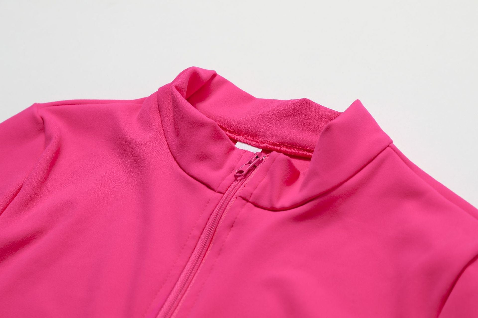 Sollinarry Open Collar Long-Sleeve Zipper One-Piece Dance Fitness Sports Jumpsuit Sexy Tight Yoga Clothes Women