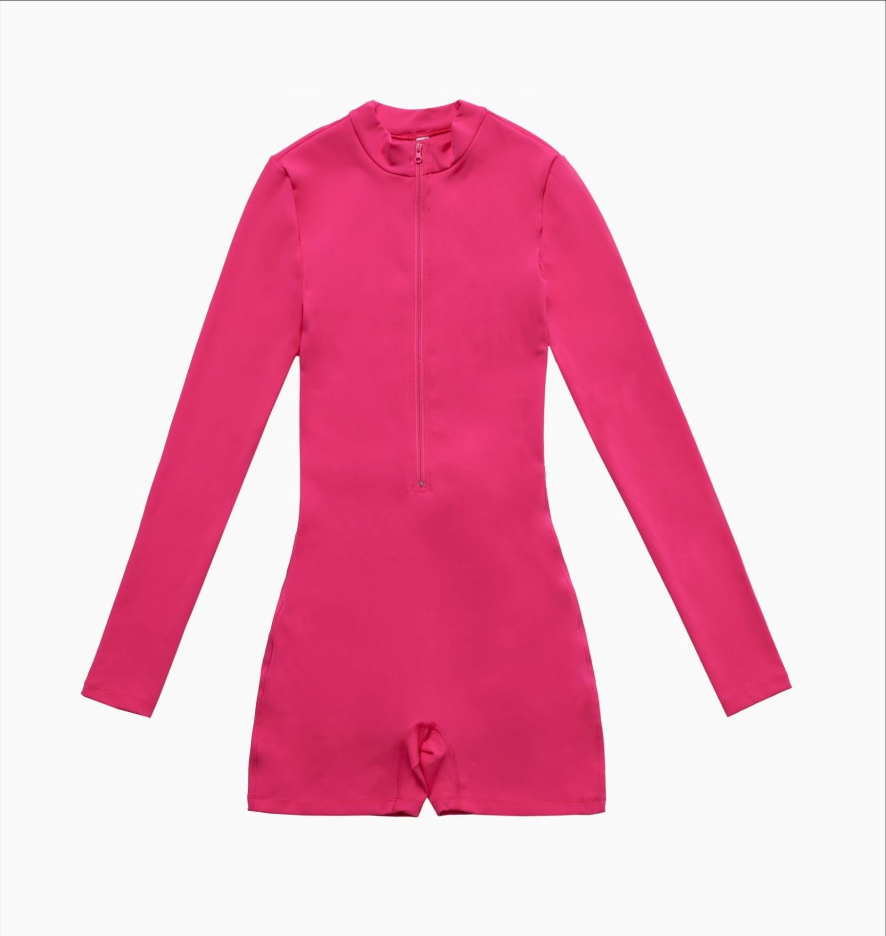 Sollinarry Open Collar Long-Sleeve Zipper One-Piece Dance Fitness Sports Jumpsuit Sexy Tight Yoga Clothes Women