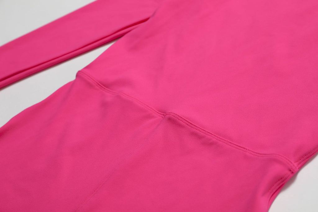 Sollinarry Open Collar Long-Sleeve Zipper One-Piece Dance Fitness Sports Jumpsuit Sexy Tight Yoga Clothes Women