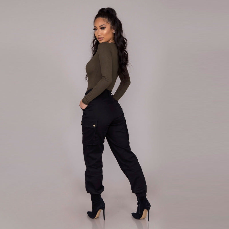 Autumn Winter Overalls Women Clothing Casual Pants Plus size