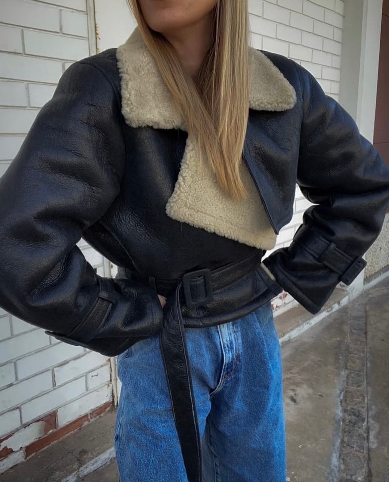 Autumn Winter Women Casual Double Sided Short Jacket