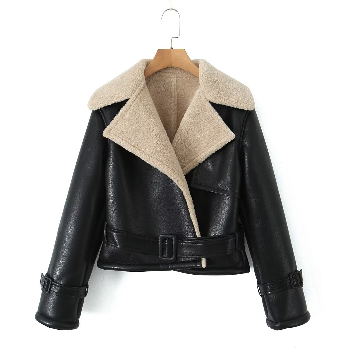 Autumn Winter Women Casual Double Sided Short Jacket