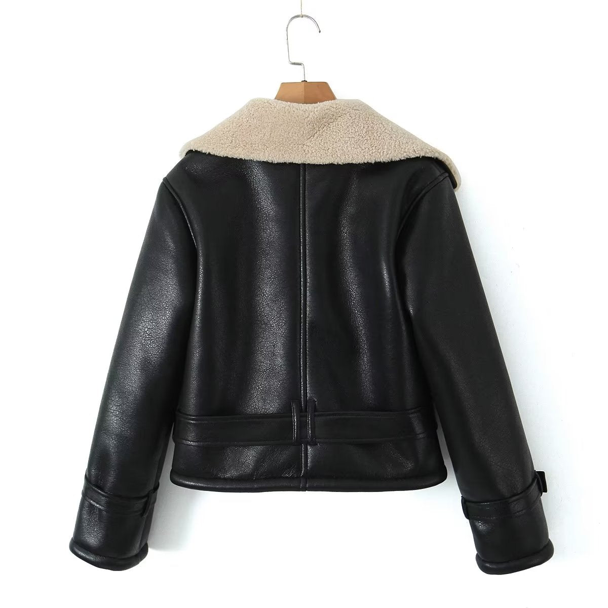 Autumn Winter Women Casual Double Sided Short Jacket
