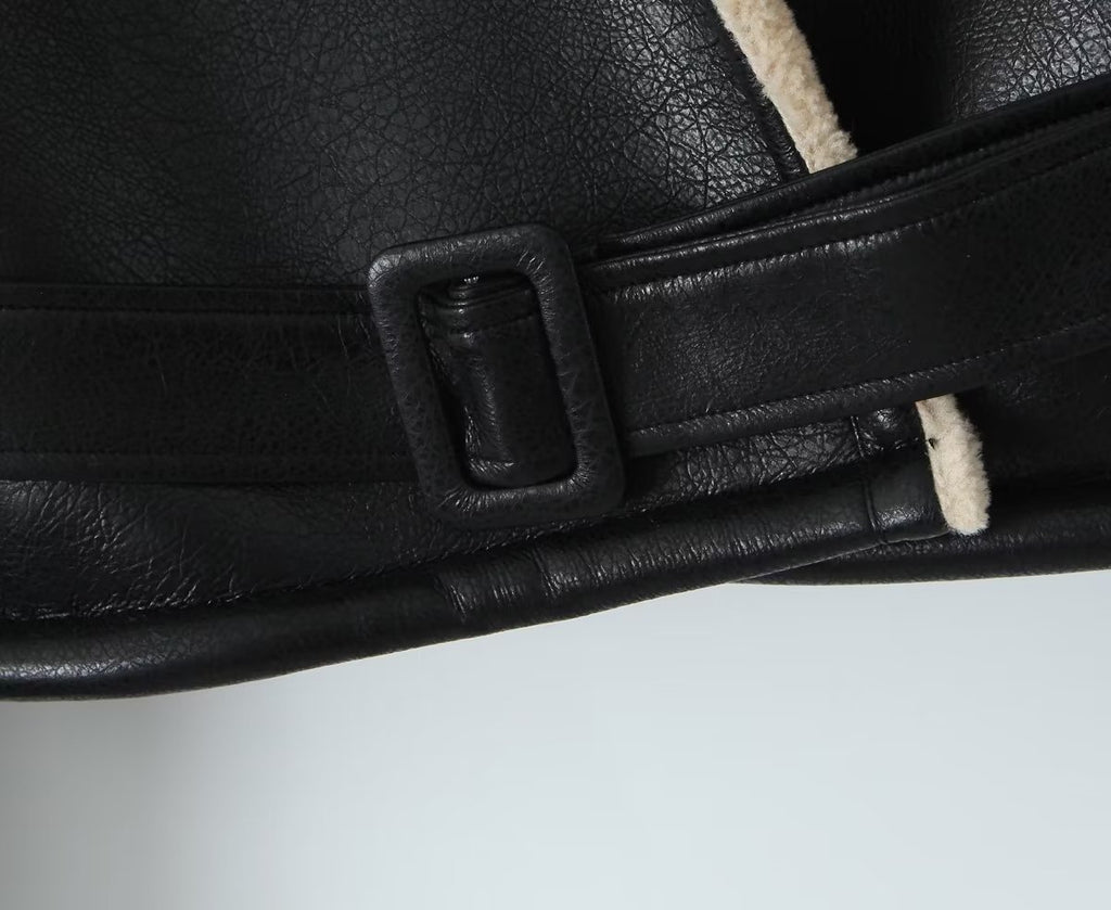 Autumn Winter Women Casual Double Sided Short Jacket