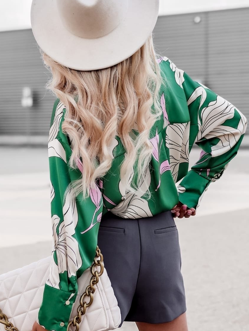 Women Spring and Summer New Printed Elegant Professional Long Sleeve Shirt