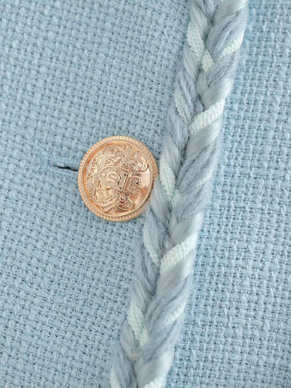 Tweed Coat for Women Spring Elegant Three Dimensional Ribbon Chanel Jacket Top