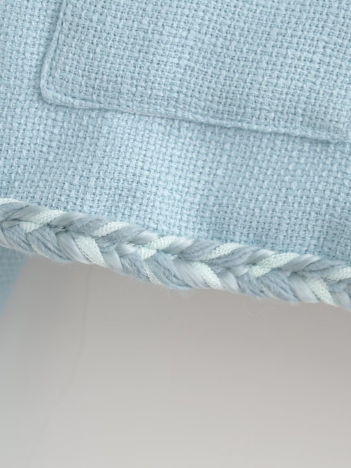 Tweed Coat for Women Spring Elegant Three Dimensional Ribbon Chanel Jacket Top