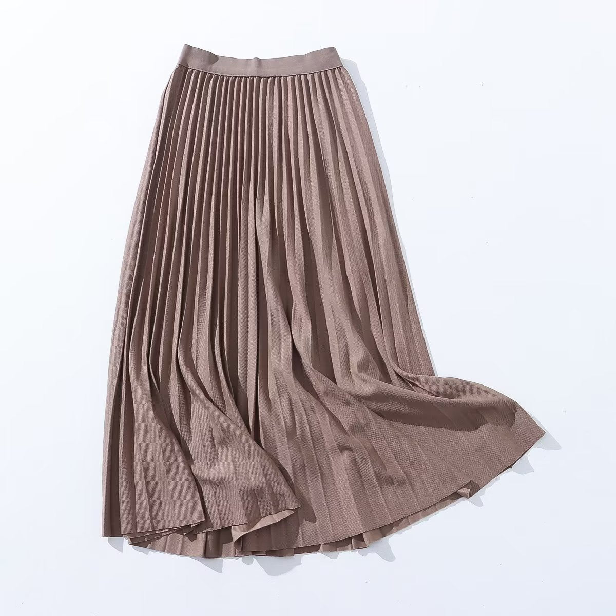 Jupe automne-hiver tendance et élégante pour femme, taille haute, coupe trapèze