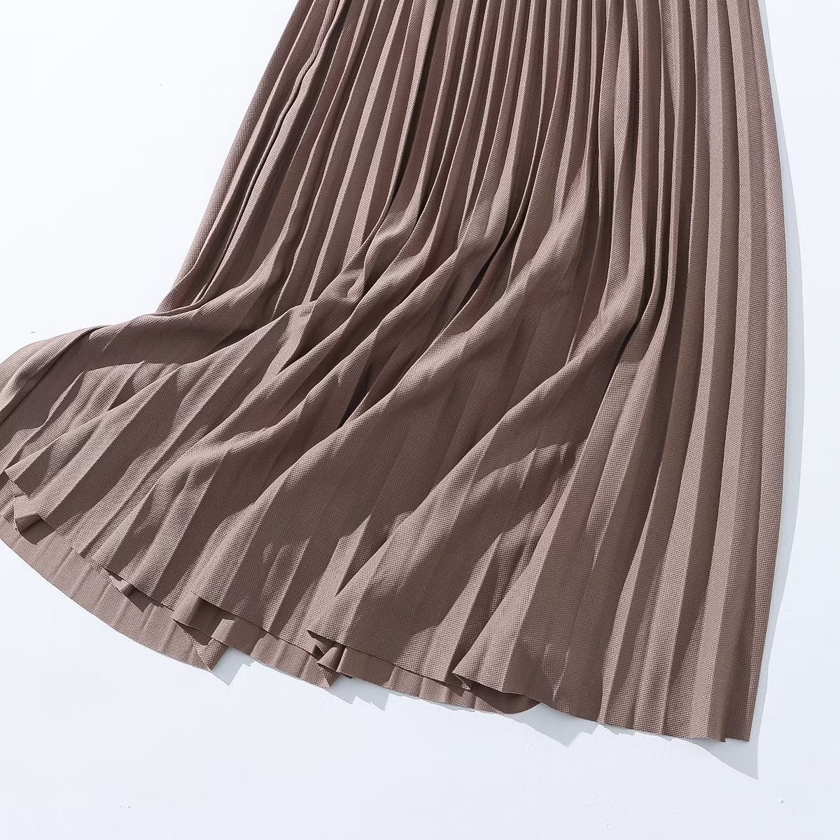 Jupe automne-hiver tendance et élégante pour femme, taille haute, coupe trapèze