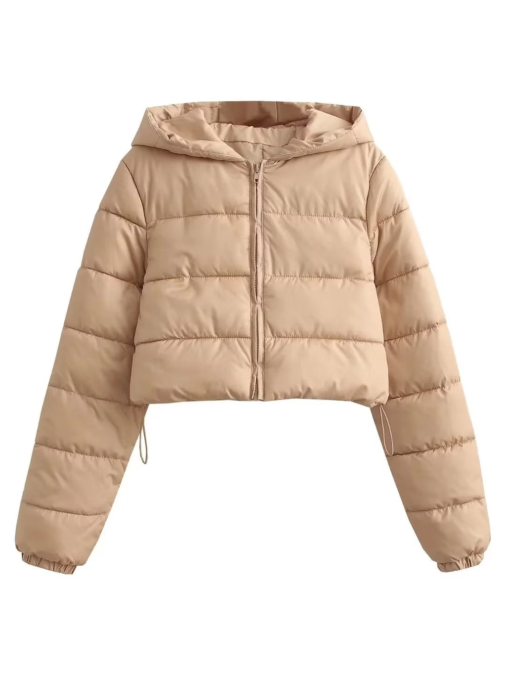 Autumn Women Clothing Urban Casual Short Hooded Cotton Coat Jacket Women