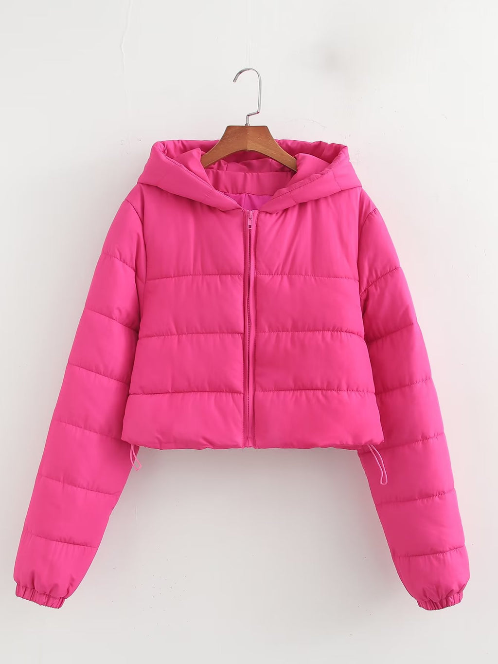 Autumn Women Clothing Urban Casual Short Hooded Cotton Coat Jacket Women