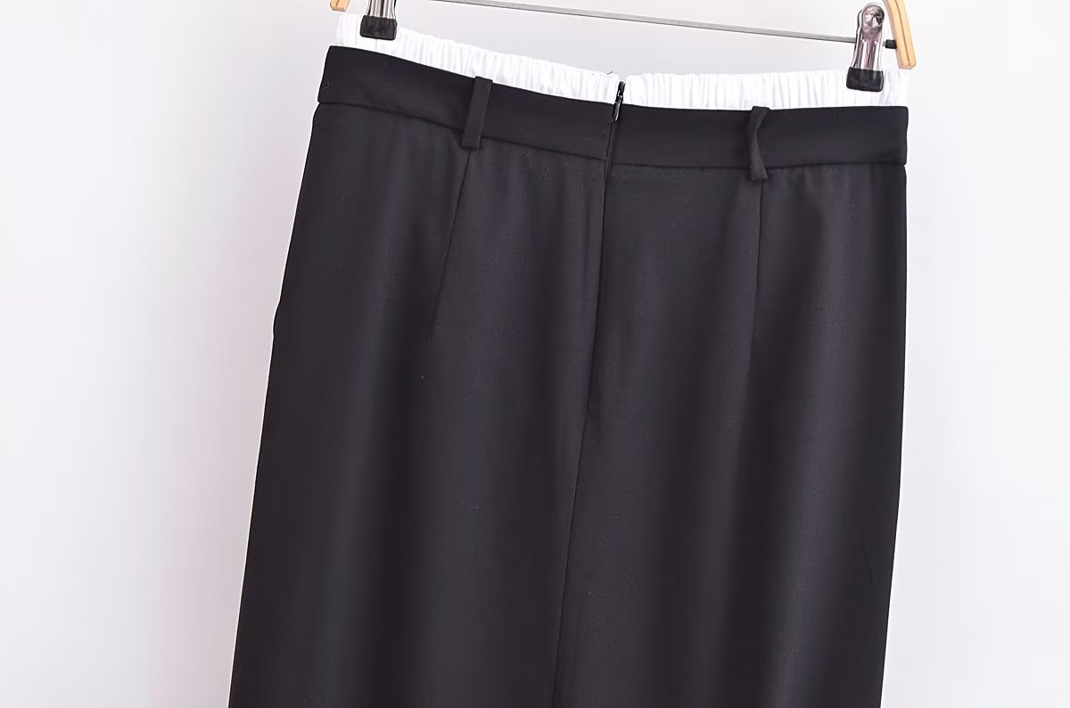 Ropa de otoño para mujer, calzoncillos bóxer, falda tubo con cintura