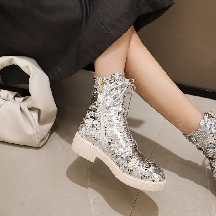 Women's Microfiber Leather With Low Heels