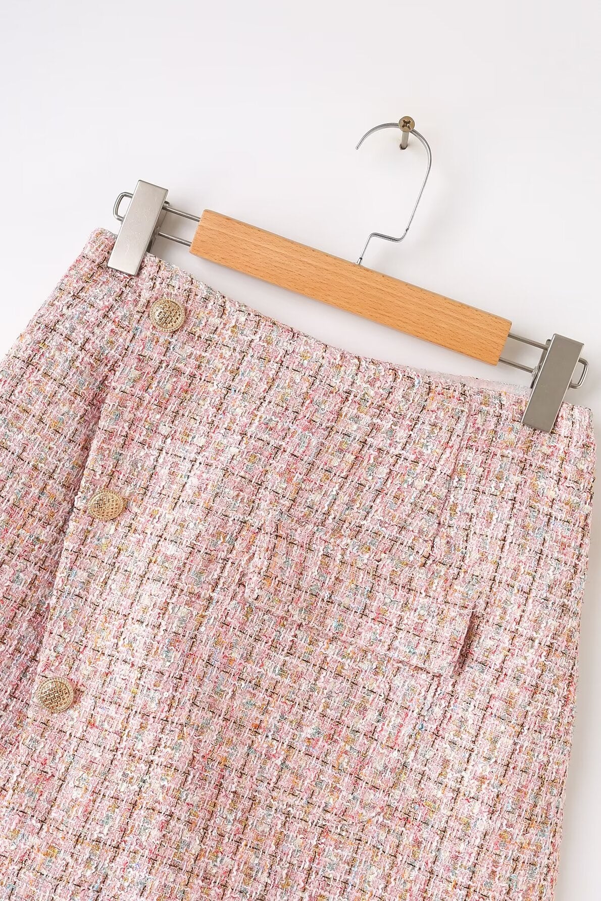 South Korea Dongdaemun Spring Summer High Waist Slimming Classic Split Sheath A line Skirt Ladies