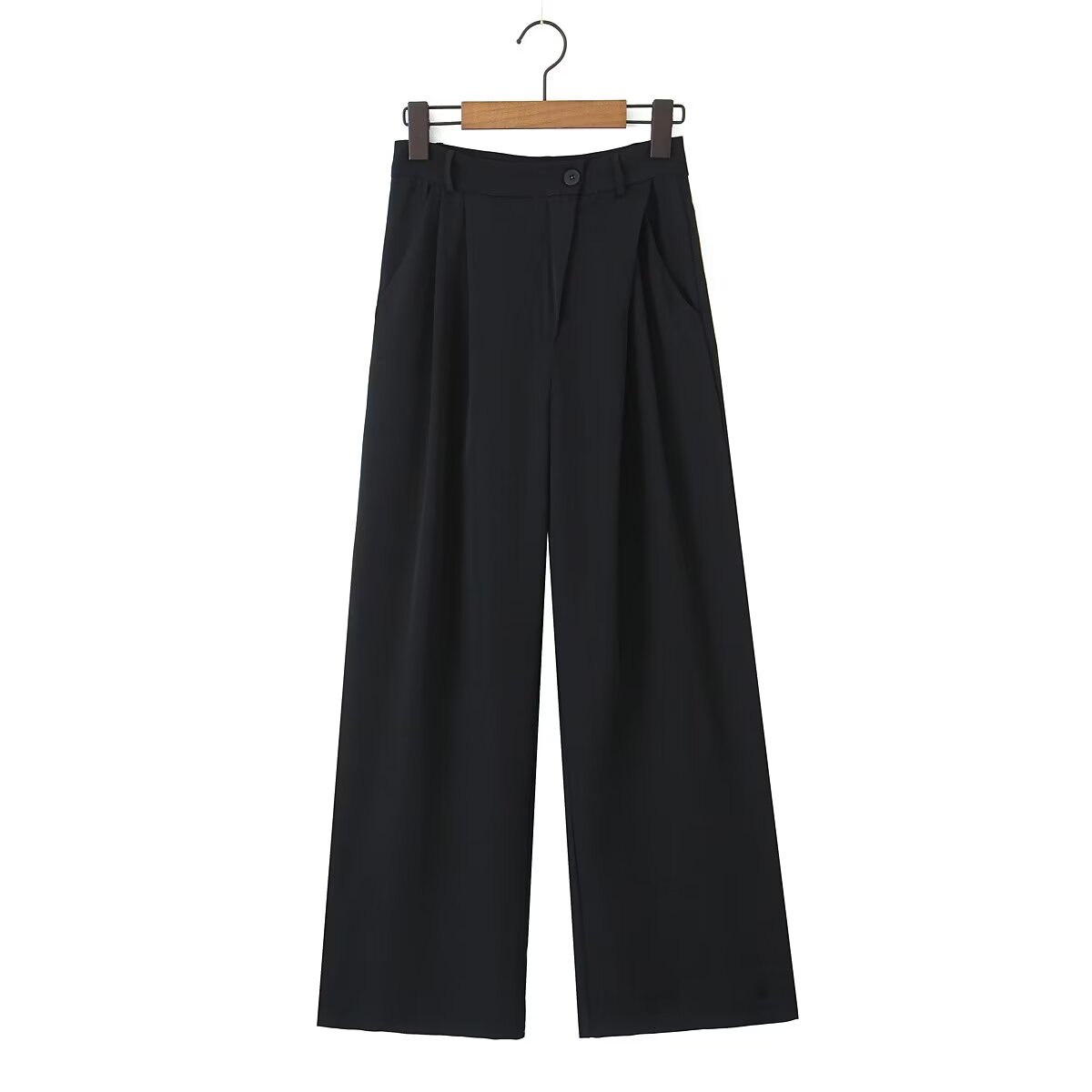 Narrow Work Pant Wide Leg Pants for Women Early Spring Sexy High Waist Loose Casual Draped Mop Trousers