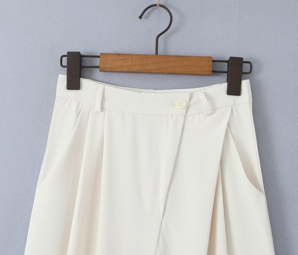 Narrow Work Pant Wide Leg Pants for Women Early Spring Sexy High Waist Loose Casual Draped Mop Trousers