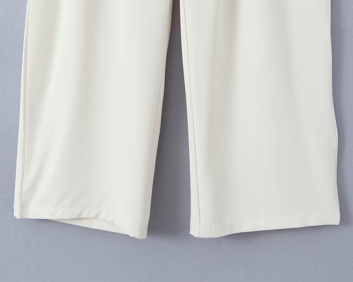 Narrow Work Pant Wide Leg Pants for Women Early Spring Sexy High Waist Loose Casual Draped Mop Trousers