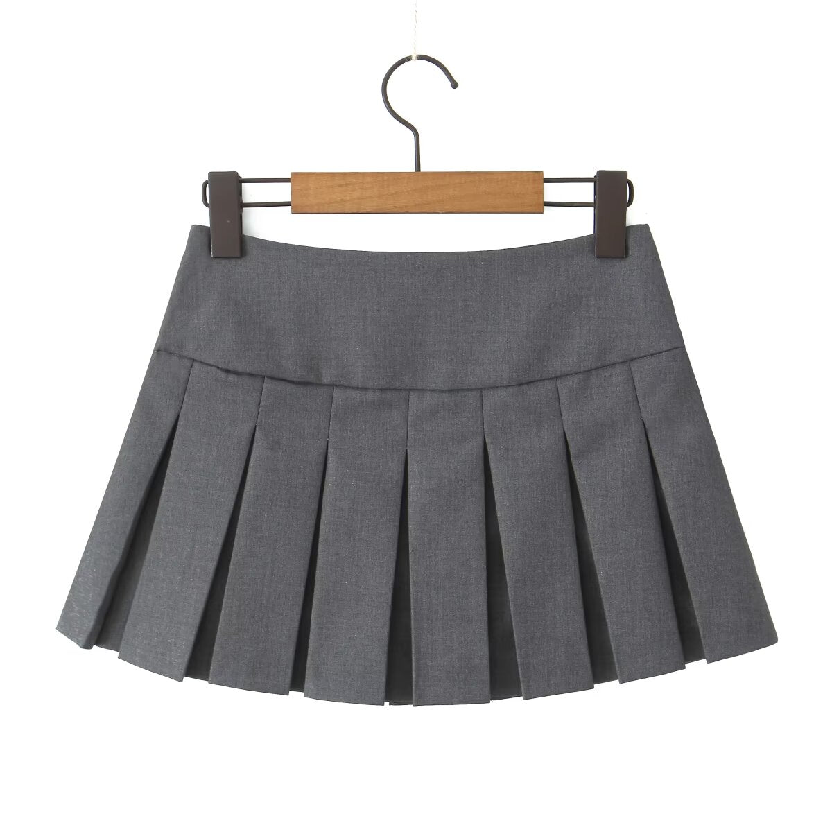 Summer Bow Preppy Skirt High Waist Short Pantskirt A Line Slimming Pleated Skirt