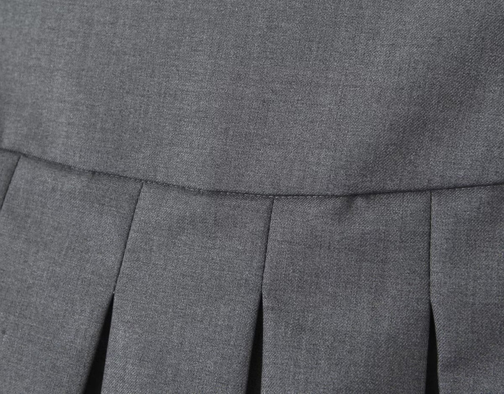 Summer Bow Preppy Skirt High Waist Short Pantskirt A Line Slimming Pleated Skirt