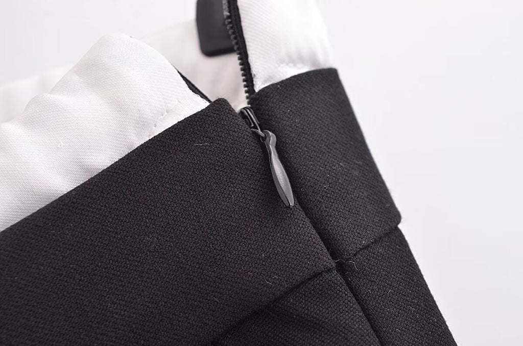 Autumn Women Clothing Office Casual Drawstring Sports Wide Legs Trousers Stitching Design Pants