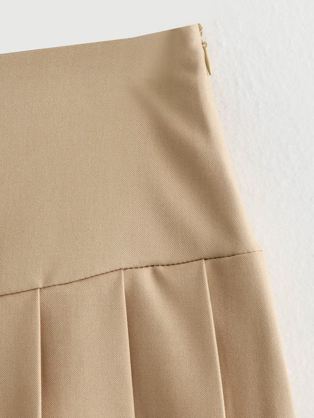 Summer Women Clothing Solid Color College Sweet Pleated Skirt