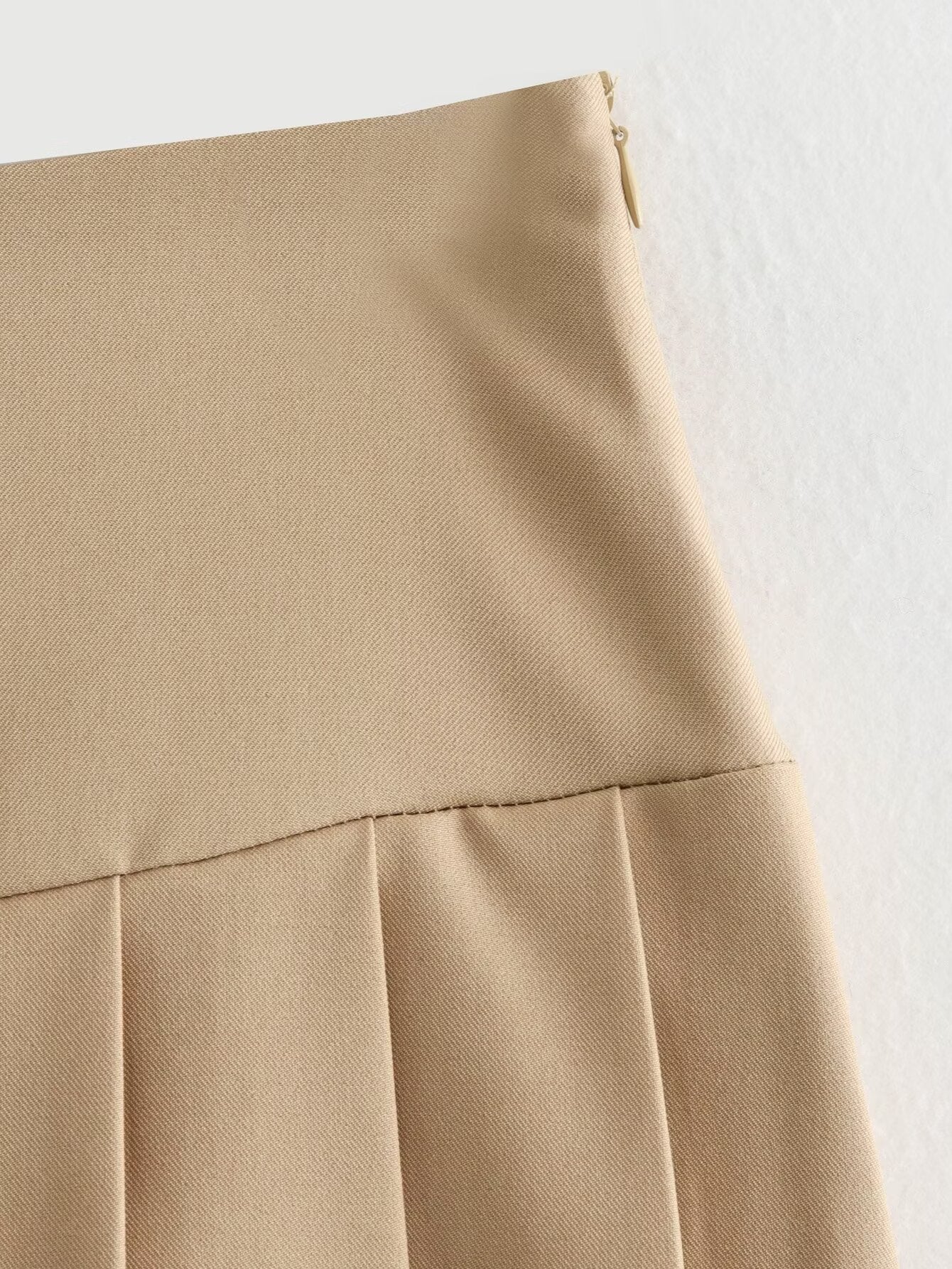 Summer Women Clothing Solid Color College Sweet Pleated Skirt